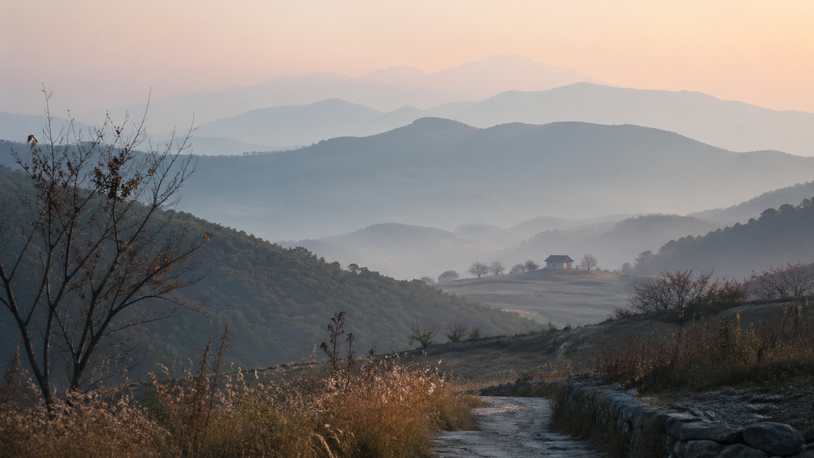 산 너머에 한 집이 있다